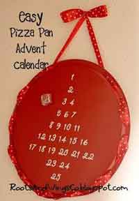 Easy Pizza Pan Advent Calendar