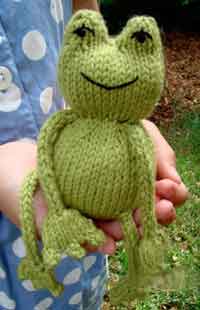 Knitted Frog Toy Pattern