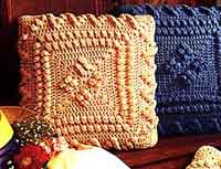 Crochet Popcorn Pillows