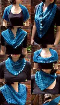 Multiplicity Buttoned Shawl