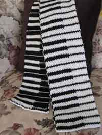 Double Knit Piano Scarf