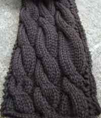 Rambling Cable Scarf