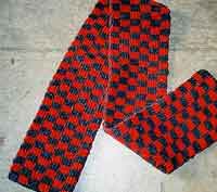 Checkered Double Knit Scarf