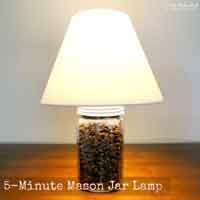 5-Minute Mason Jar Lamp
