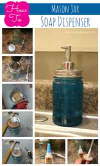 How to Make a Mason Jar Soap Dispenser
