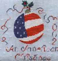 American Christmas Ornament Cross Stitch