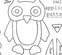 Owl applique