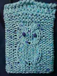 owl book cover knitting pattern