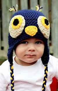 Crochet owl hat pattern