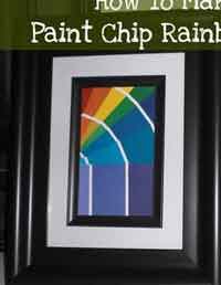 How to Make a Paint Chip Rainbow Print