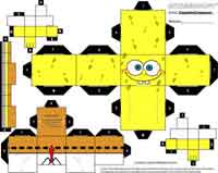 Spongebob Squarepant Papercraft