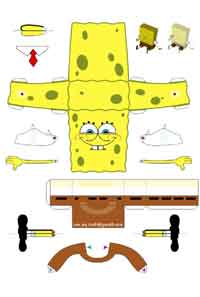 SpongeBob Paper Toy