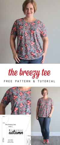The Breezy Tee Free Sewing Pattern
