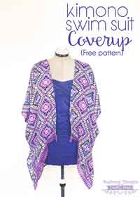 Kimono Swim Suit Cover Up Free Sewing Pattern