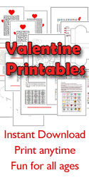 Valentine's Day Printable Games, Puzzles and Crafts