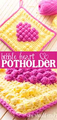 Bobble Heart Potholder
