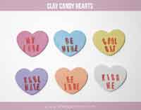 DIY Clay Candy Hearts