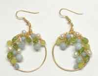 Spring Garlands Wire Wrapped Earrings Tutorial