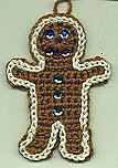 Crochet Gingerbread Man Ornament