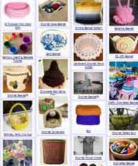 Over 75 Free Crocheted Baskets Patterns