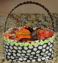 Trick or Treat Fabric Baskets Tutorial