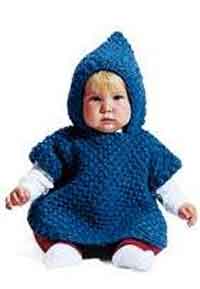 Jiffy Knit Baby Poncho