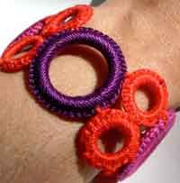 Crocheted Ring Bracelet