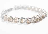 Chain Maille Pearl Bracelet Tutorial