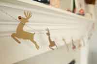 DIY Santa & Reindeer Garland