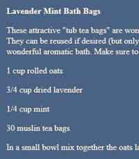 Lavender Mint Bath Bags