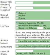 The Sage Lye Calculator          