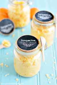 Coconut Tangerine Sugar Scrub + Printable Tags