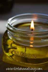 How to Make Olive Oil Candles