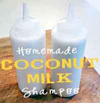 Homemade Coconut Milk Shampoo