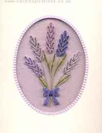 Lavender Posy Quilled Card