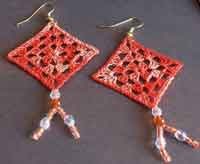 Granny Square Earrings Pattern and Tutorial