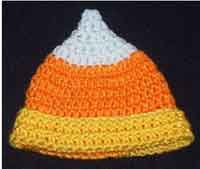 Candy Corn Newborn Hat