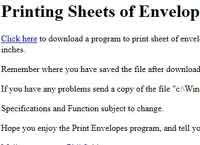  Printing Sheets of Envelopes