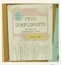 Printable Free Compliments Poster!