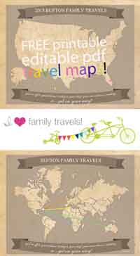 Printable Family Travel Maps