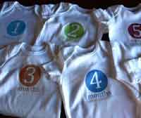  Printable Monthly Baby Onesies Shower Gift