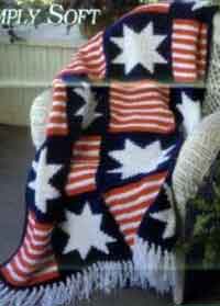 Simply Soft Stars and Stripes Afghan