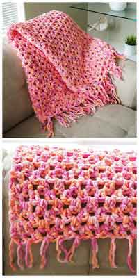 Easy Cozy Crochet Blanket Pattern