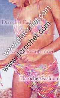 Multicolor Bikini and Sarong