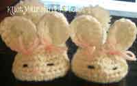 Crochet Bunny Baby Slippers