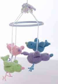 Crochet Baby Birdie Mobile