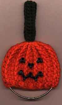Crochet Pumpkin Towel Ring
