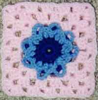 3-D Flower Granny Square