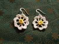 Daisy Crochet Earrings