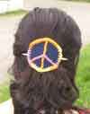 Peace Symbol Stick Barrette